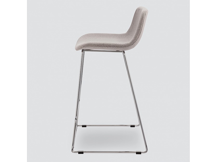 Полубарный стул Neo Soft 65 см, серое букле