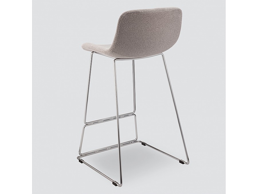 Полубарный стул Neo Soft 65 см, серое букле