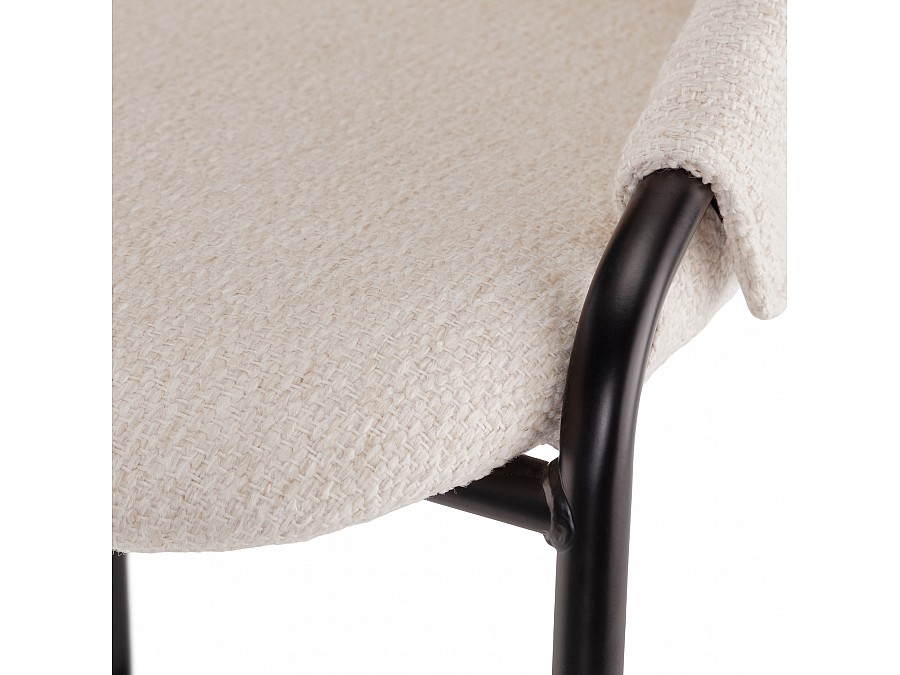 Полубарный стул Lok, 65 см, бежевое букле