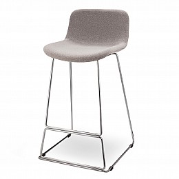 Полубарный стул Neo Soft 65 см, серое букле
