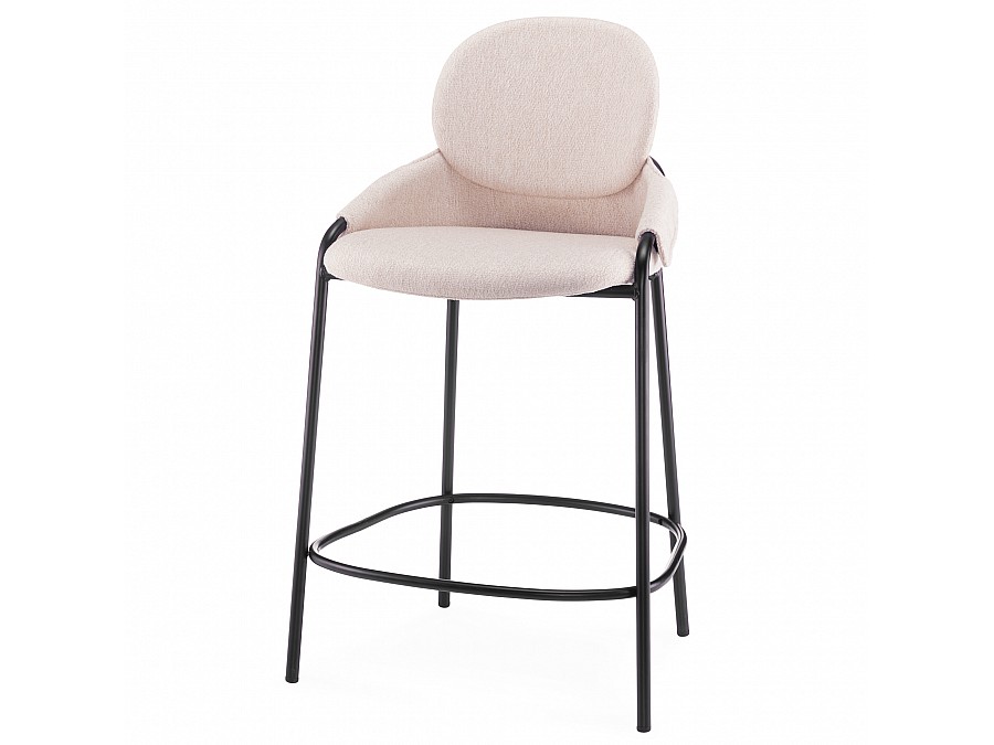 Полубарный стул Lok, 65 см, бежевое букле