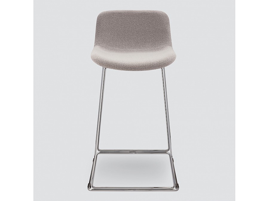 Полубарный стул Neo Soft 65 см, серое букле