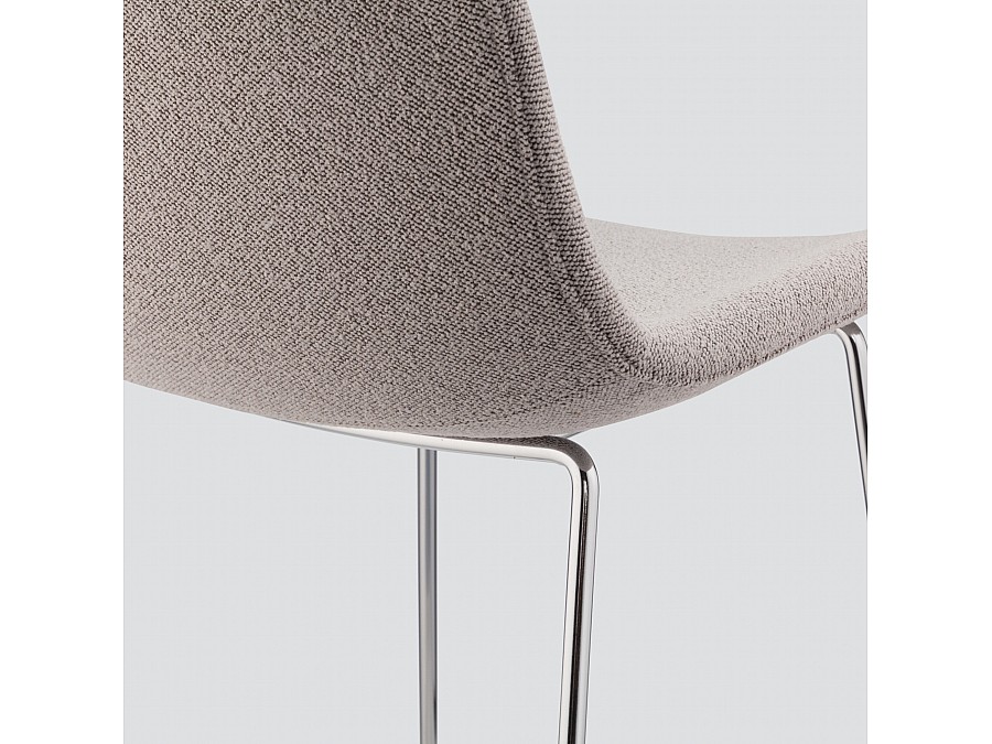 Полубарный стул Neo Soft 65 см, серое букле