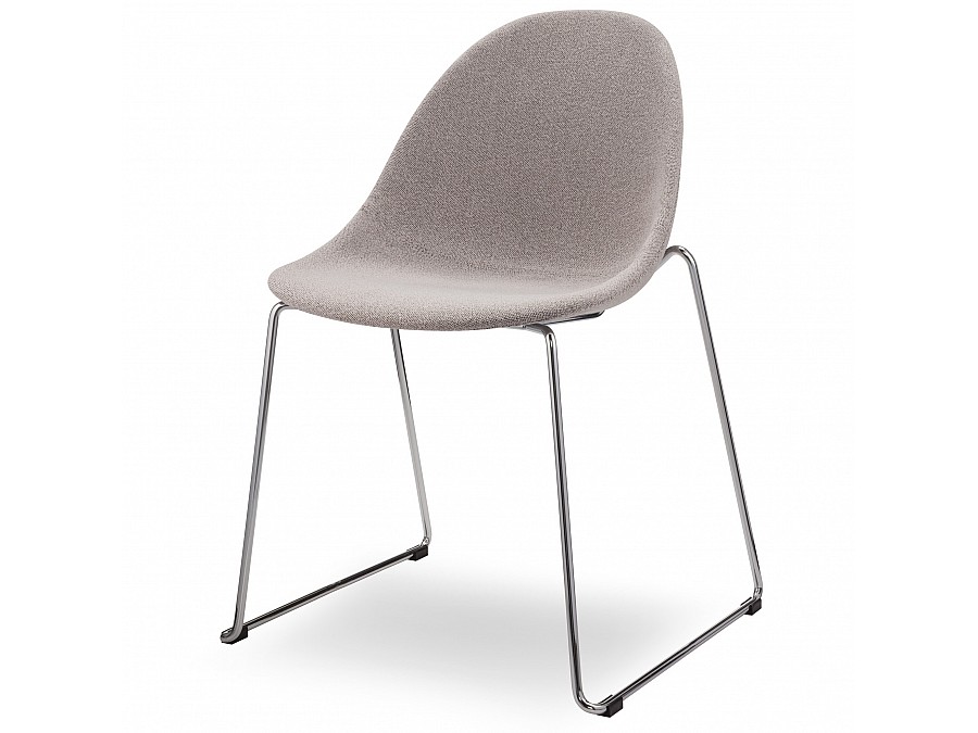 Стул Vid Soft серое букле, ножки хром