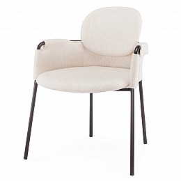 Стул Lok Arms бежевое букле