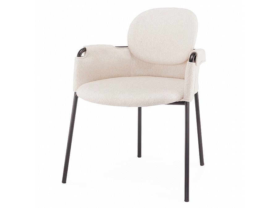 Стул Lok Arms бежевое букле