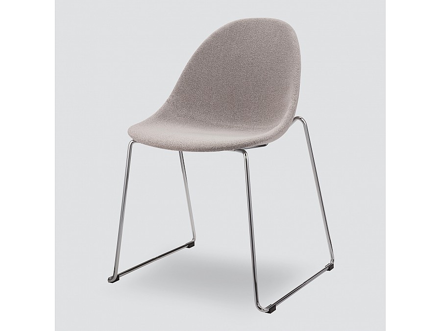 Стул Vid Soft серое букле, ножки хром