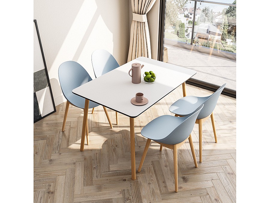 Стул Vid матча, с деревянными ножками