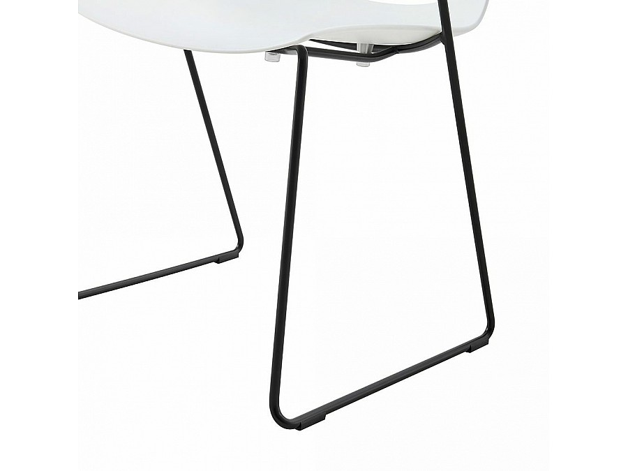 Стул с подлокотниками FX белый