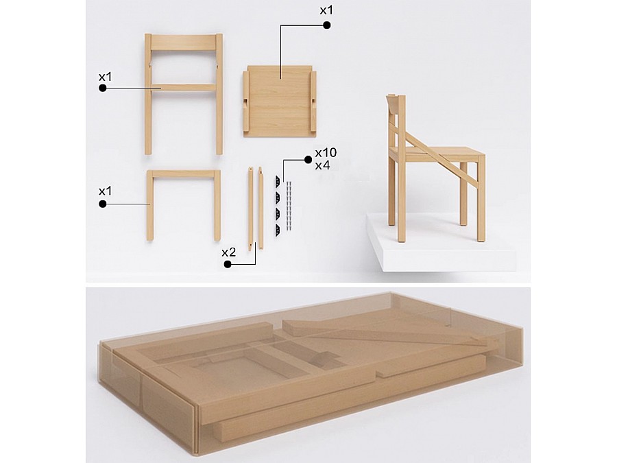 Стул Geo, светлый бук