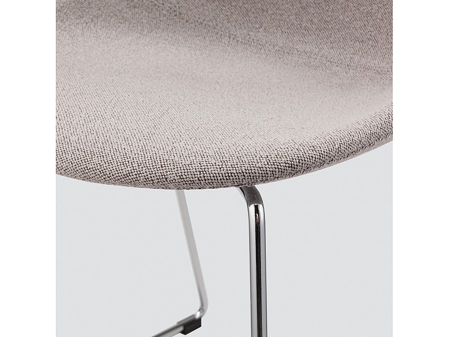 Стул Vid Soft серое букле, ножки хром