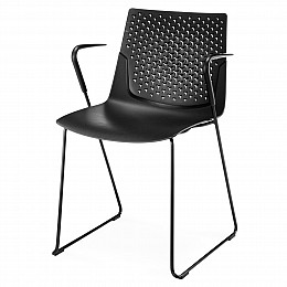 Стул с подлокотниками FX черный