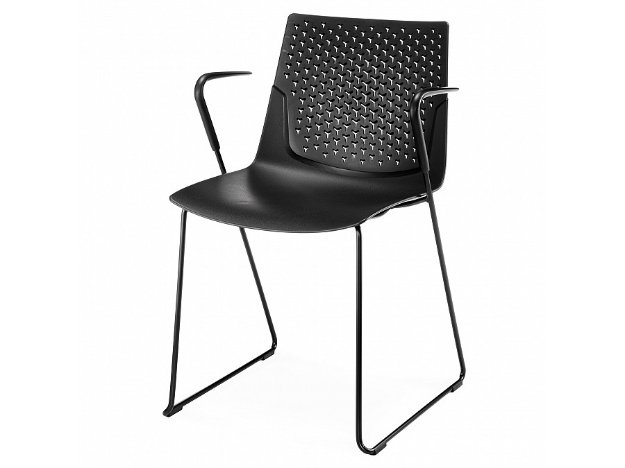 Стул с подлокотниками FX черный