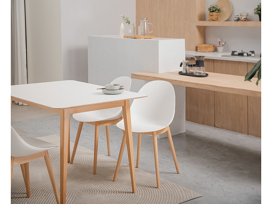 Стул Vid серый, с деревянными ножками