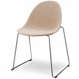 Стул Vid Soft бежевое букле, ножки хром
