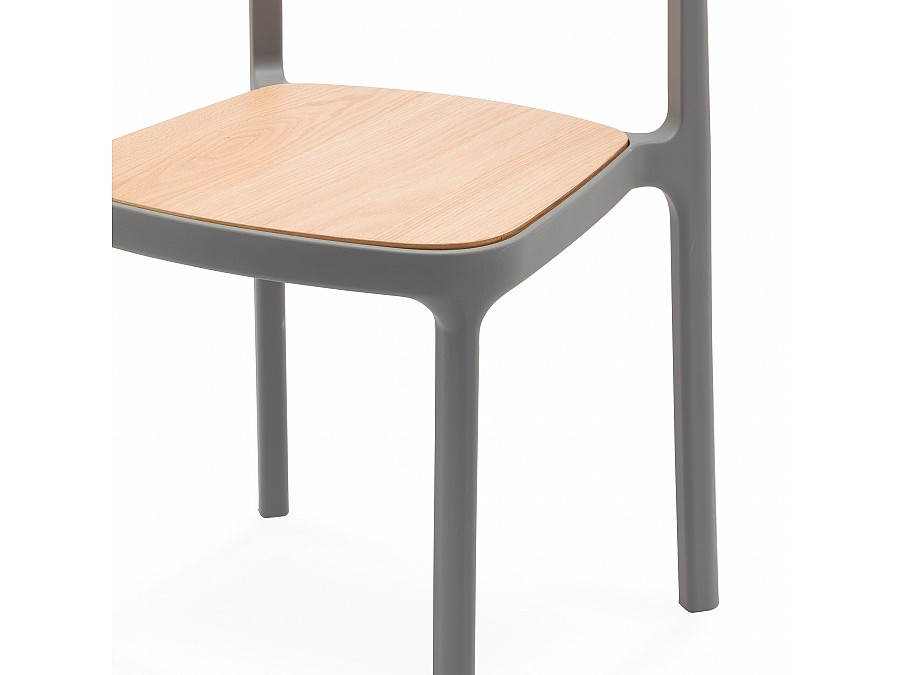 Стул Obu Wood серый