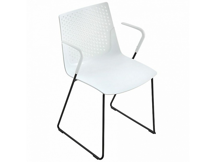 Стул с подлокотниками FX белый