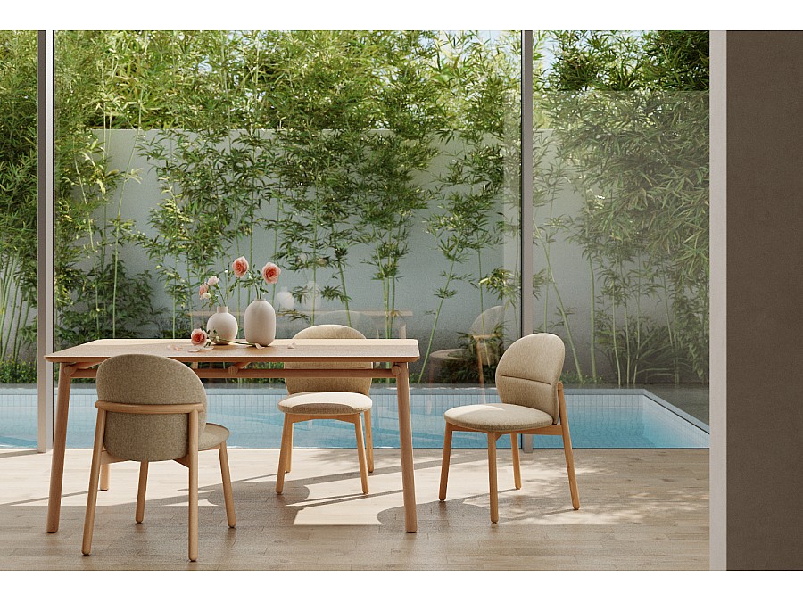 Стул Meiko бежевое букле