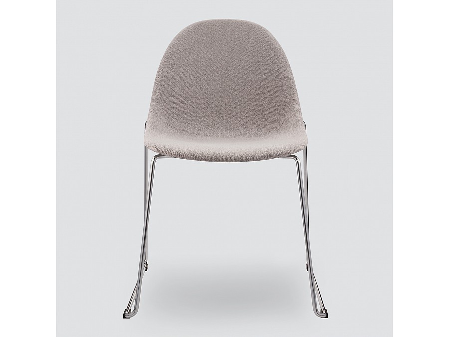 Стул Vid Soft серое букле, ножки хром