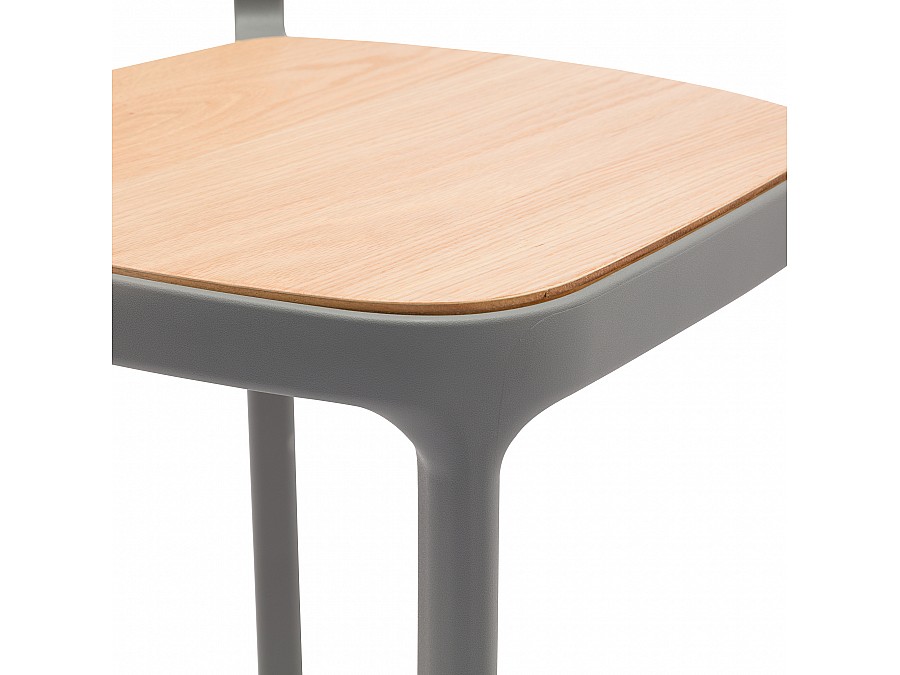 Стул Obu Wood серый