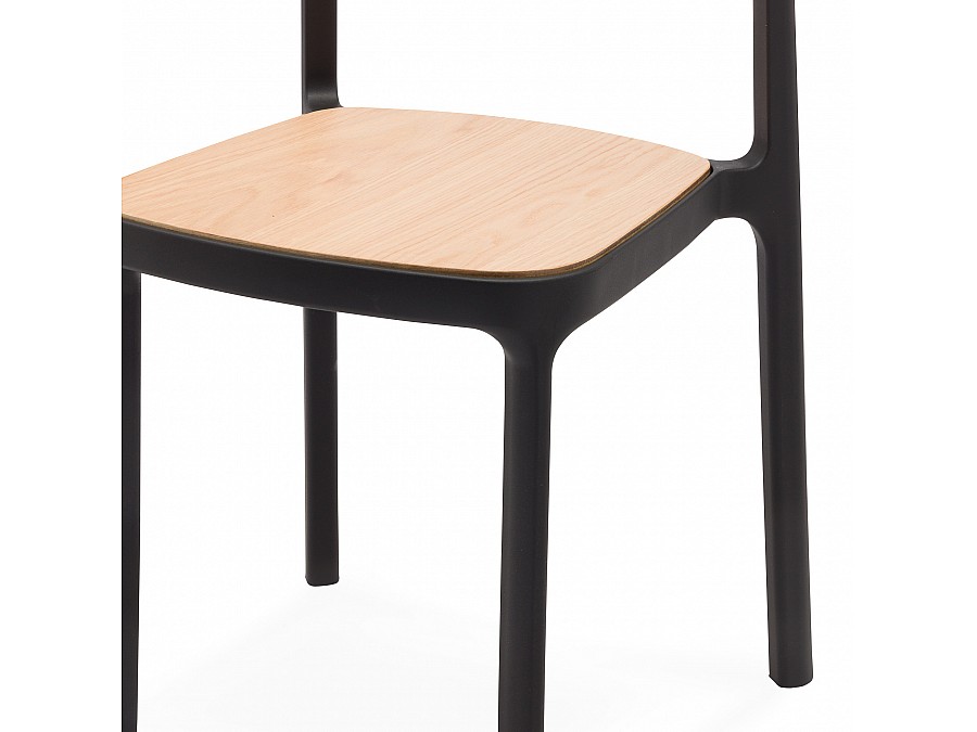 Стул Obu Wood черный