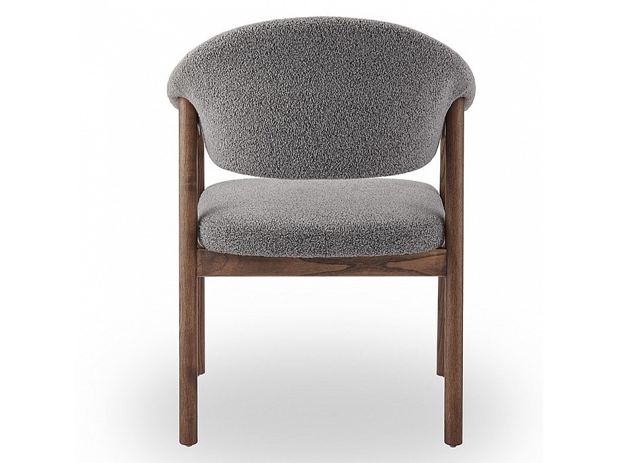 Стул Holmes 5, серый, ножки орех