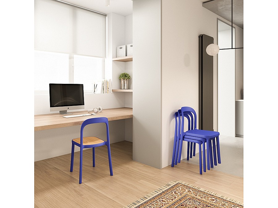 Стул Obu Wood серый