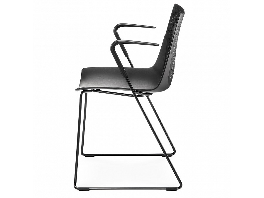 Стул с подлокотниками FX черный